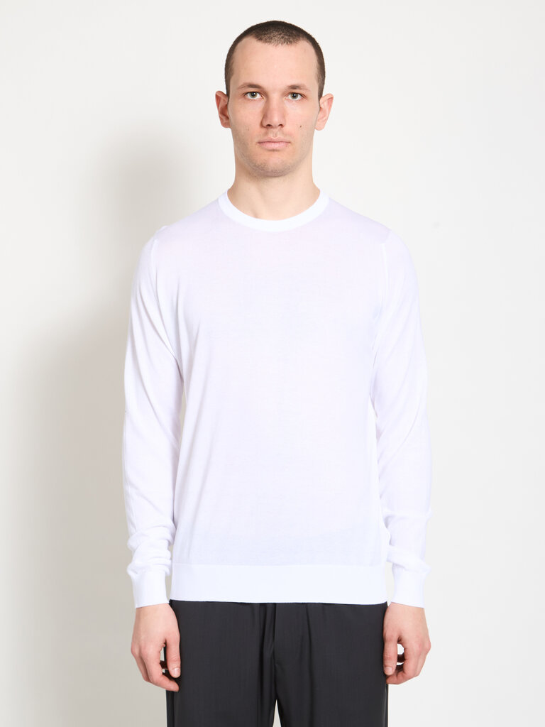John Smedley Chandail Rowland Blanc