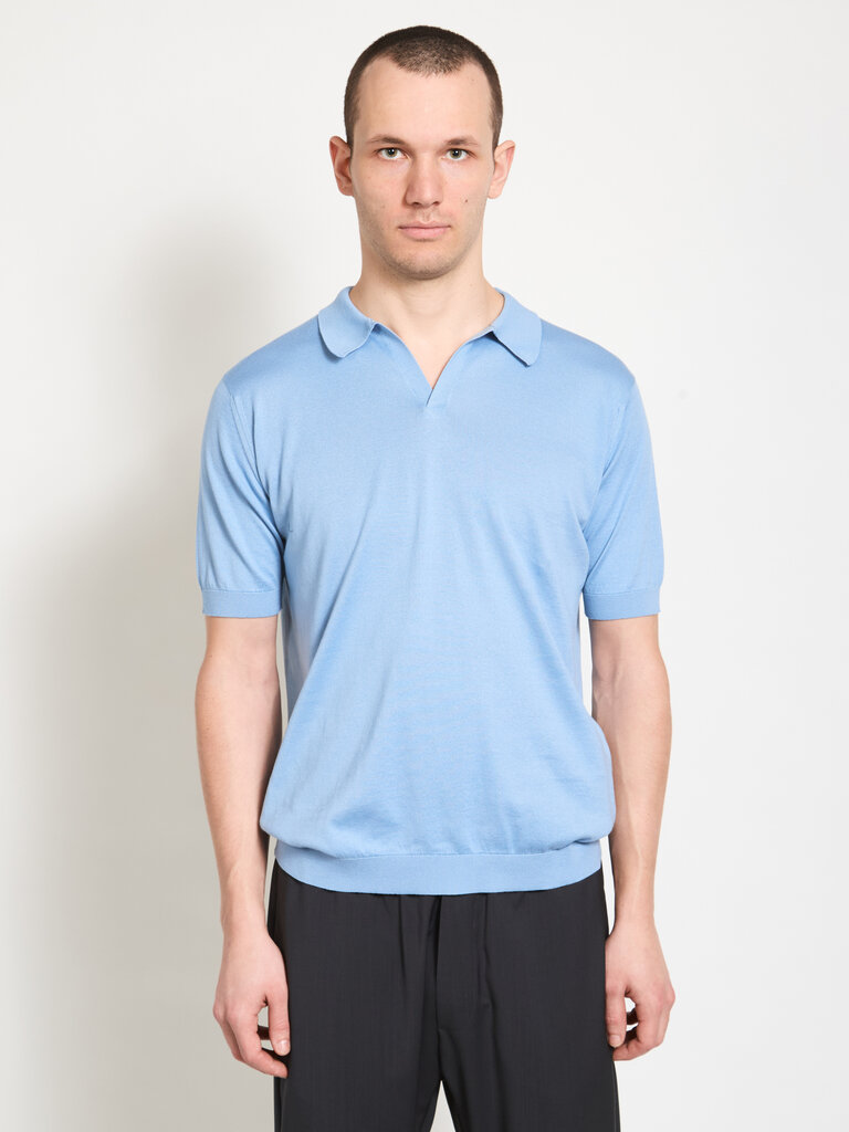 John Smedley Polo Noah Bleu Ciel