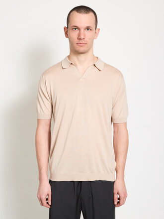 John Smedley Almond Noah Polo Shirt