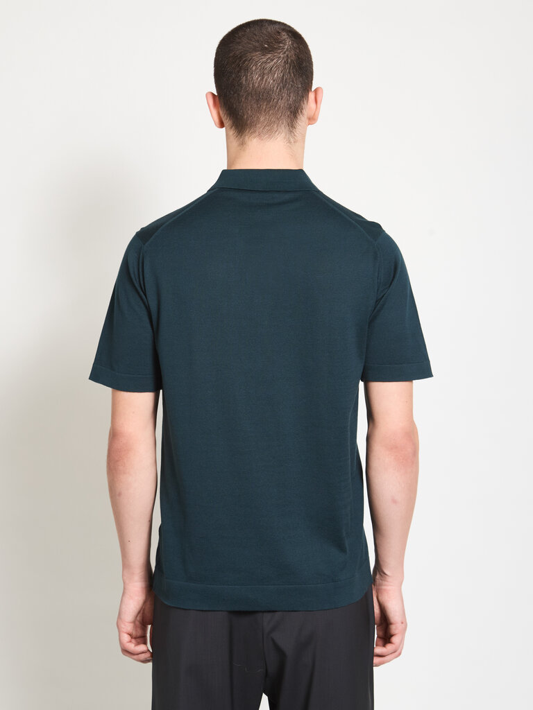 John Smedley Polo Mycroft Vert Forêt