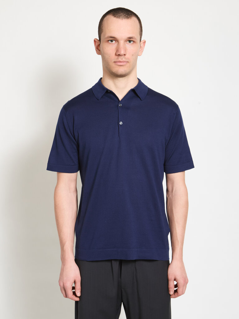 John Smedley Polo Mycroft Bleu Marine