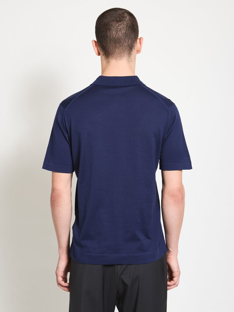 John Smedley Polo Mycroft Bleu Marine