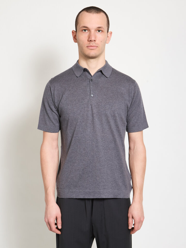 John Smedley Polo Mycroft Anthracite