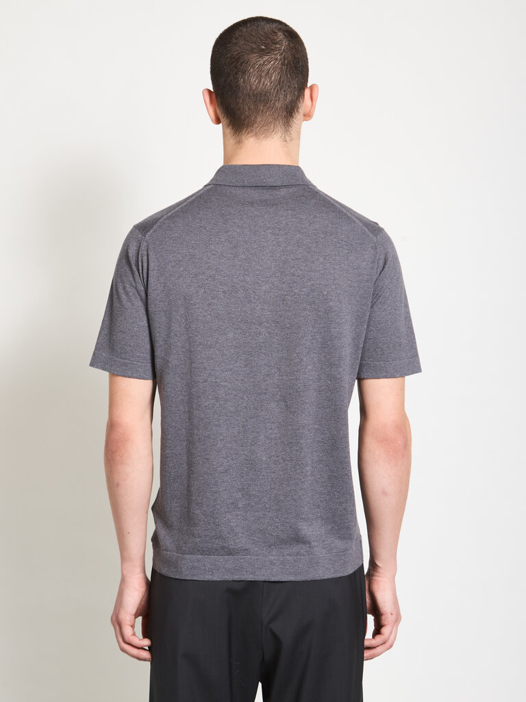 John Smedley Polo Mycroft Anthracite