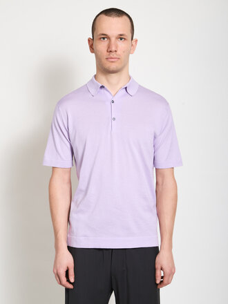 John Smedley Lilac Breeze Mycroft Polo Shirt