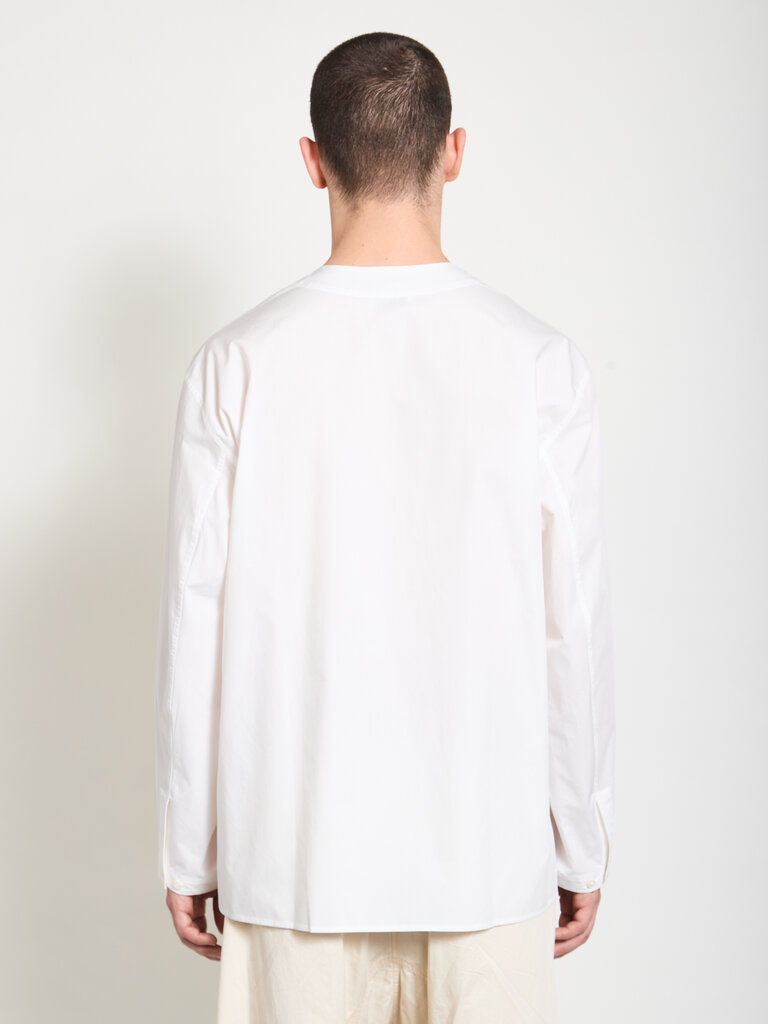 Lemaire Chemise V Neck Blanc Cassé