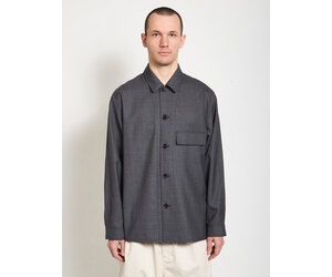ジャケット・アウター LEMAIRE LIGHT FELTED WOOL LONG OVERSHIRT ジャケット・アウター LEMAIRE LIGHT FELTED WOOL LONG