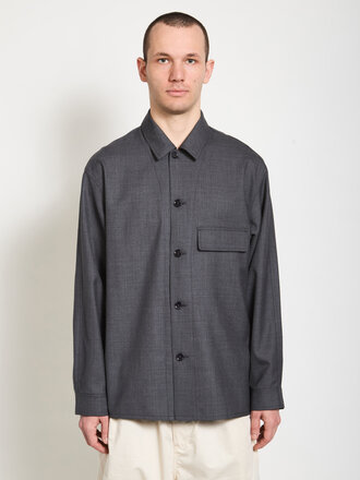 Lemaire Grey Light Tailored Overshirt