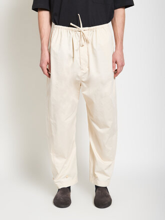 Lemaire Cream Twisted Over Pants