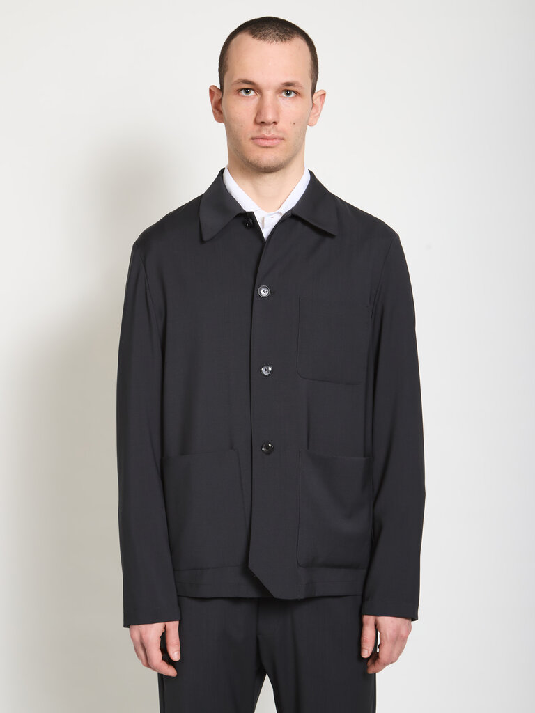 Barena Lead Grey Visal Overshirt