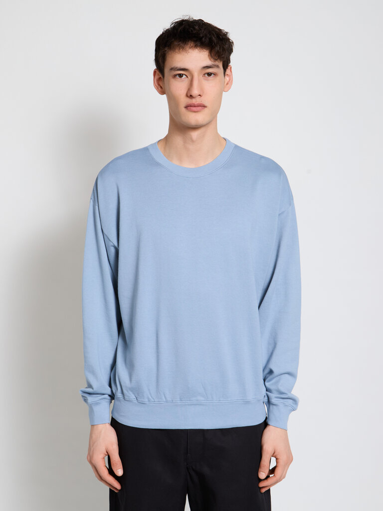 Auralee Blue Gray Super High Gauge Sweater