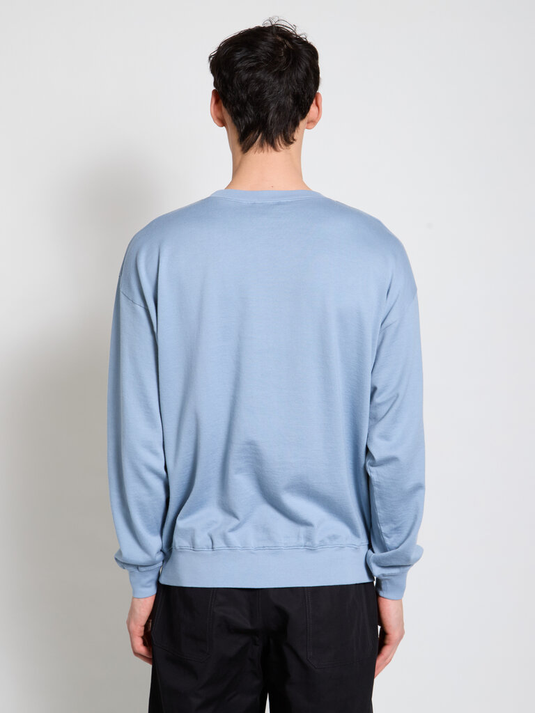 Auralee Blue Gray Super High Gauge Sweater