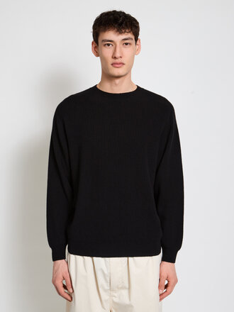 Batoner Black Reverse Cash Rib Sweater