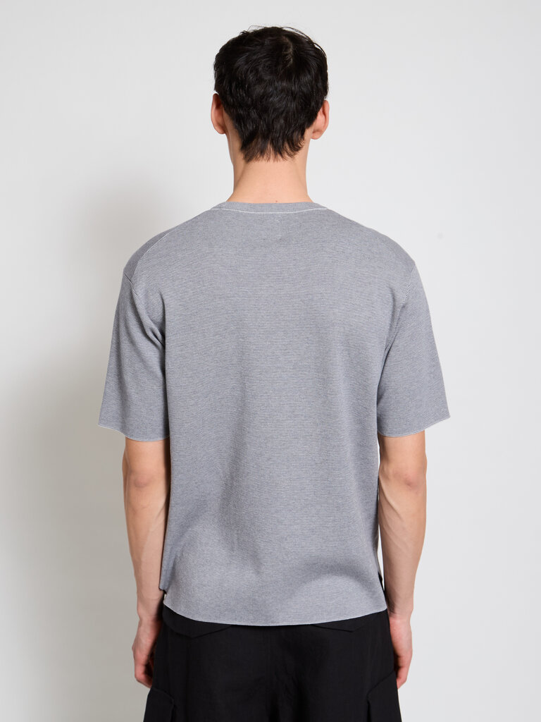 Batoner Pale Grey x Charcoal 32G Smooth T-Shirt