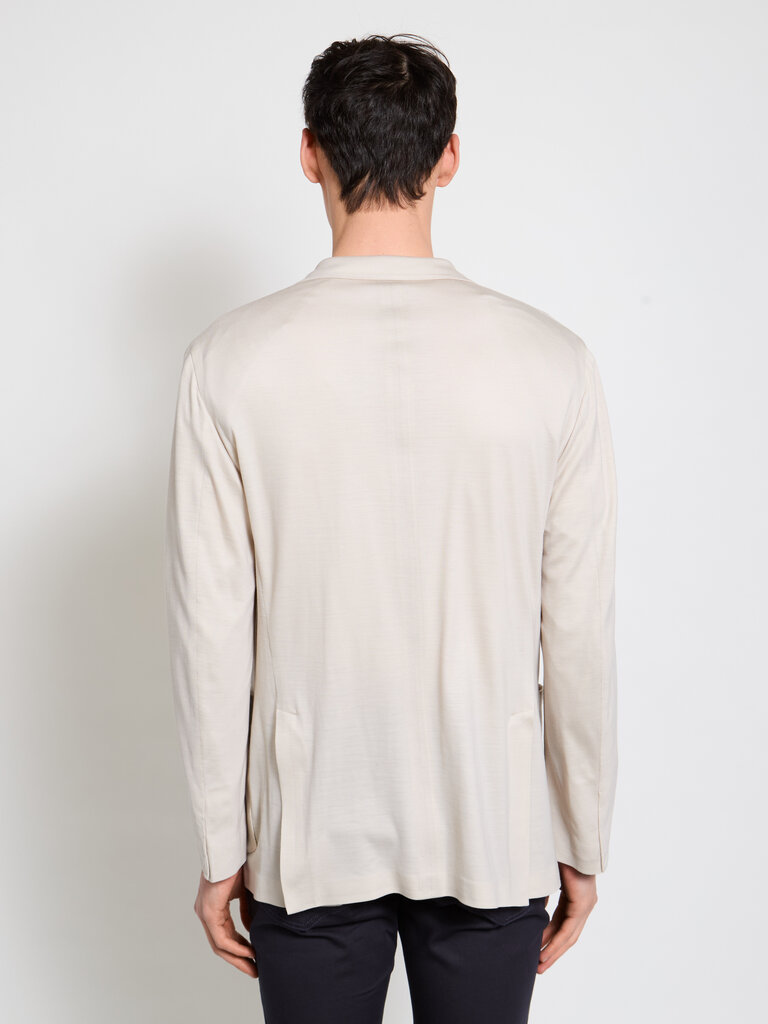 Boglioli Beige Light Wool Jersey Jacket
