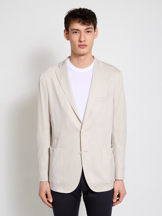 Boglioli Beige Light Wool Jersey Jacket