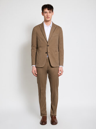 Boglioli Khaki Garment Dyed Cotton Suit