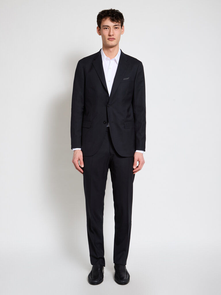 Boglioli Black Wool B-Line Suit