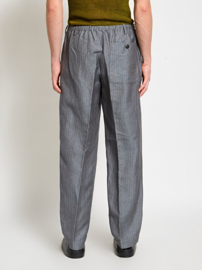 Dries Van Noten Pantalon Penny Long Gris