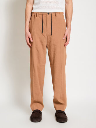 Dries Van Noten Camel Penny Long Pants