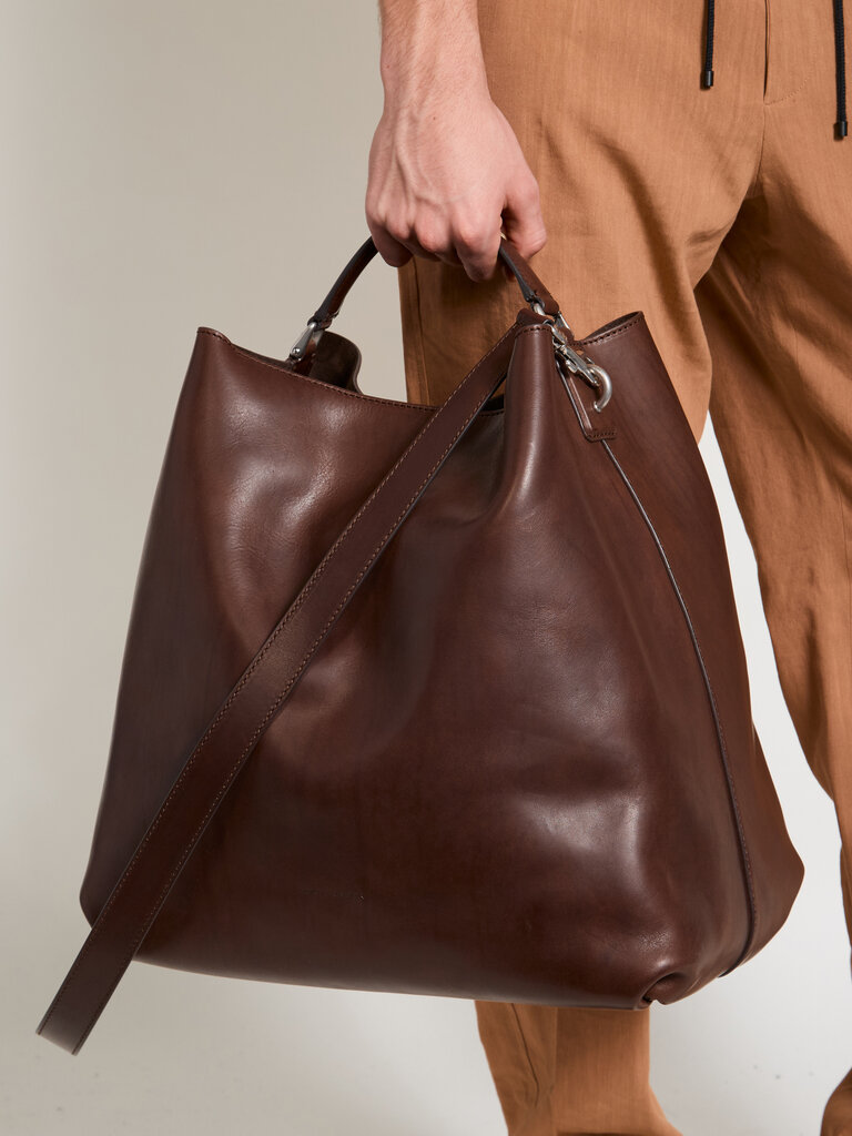 Dries Van Noten Sac BM251-GRIP225-197 Brun Foncé