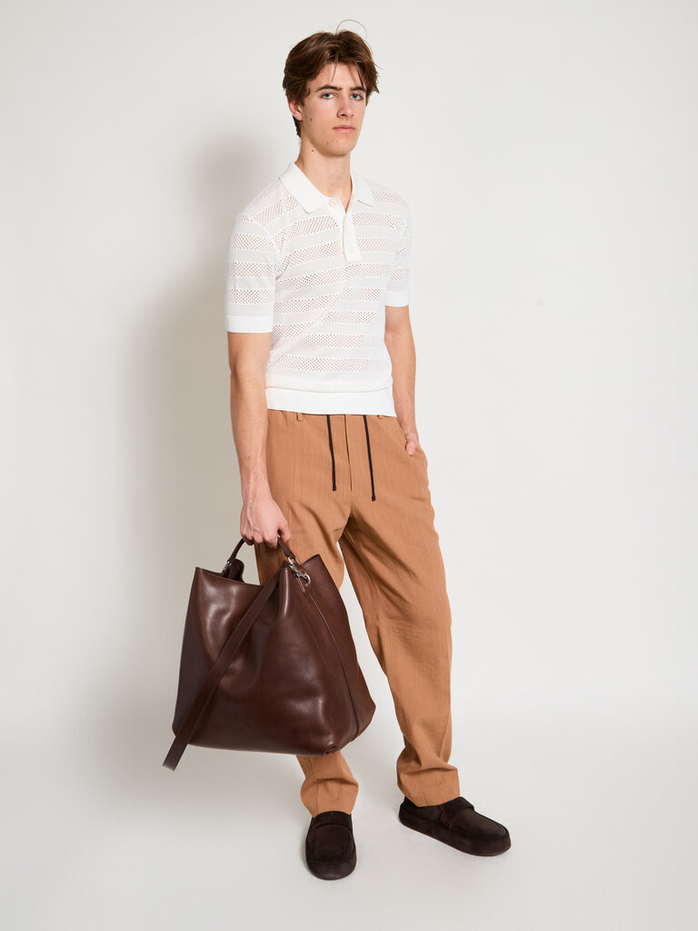 Dries Van Noten Sac BM251-GRIP225-197 Brun Foncé