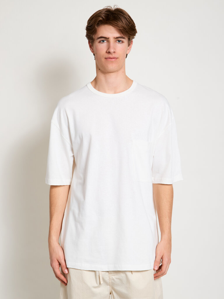 Lemaire T-Shirt Boxy Blanc Cassé