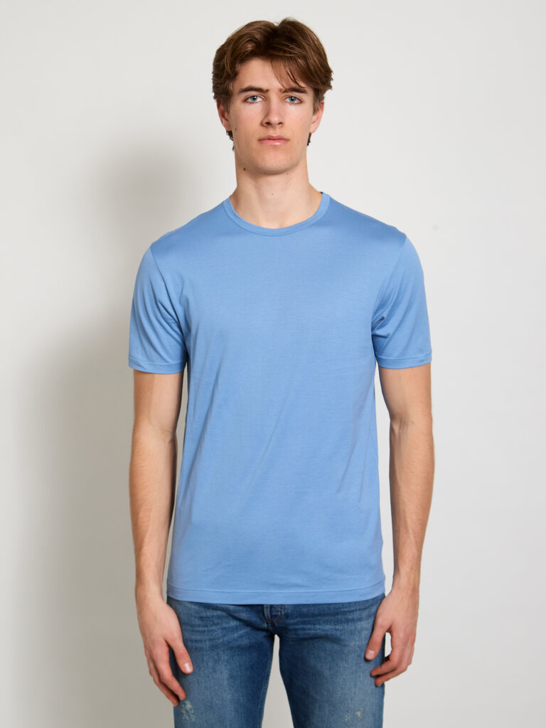 Sunspel T-Shirt MTSH0001 Bleu Como
