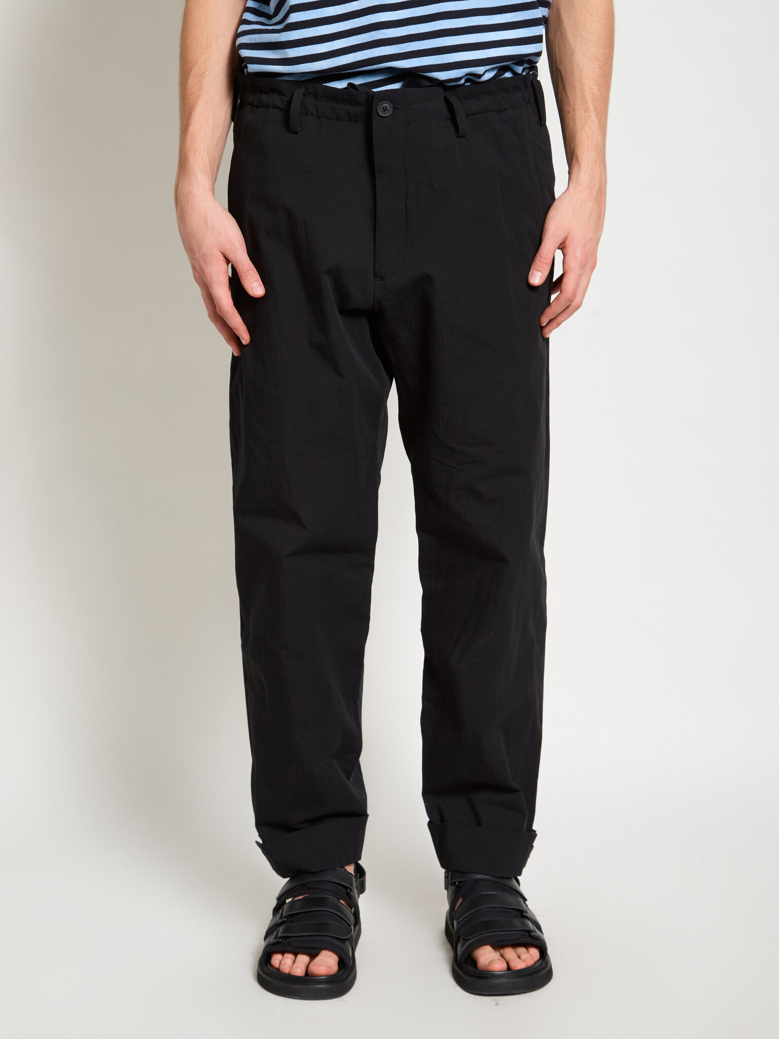 Pantalon TAB DETAIL SLIM Noir | Men's Designer Clothes Pantalon TAB DETAIL SLIM Noir | Men's Designer Clothes