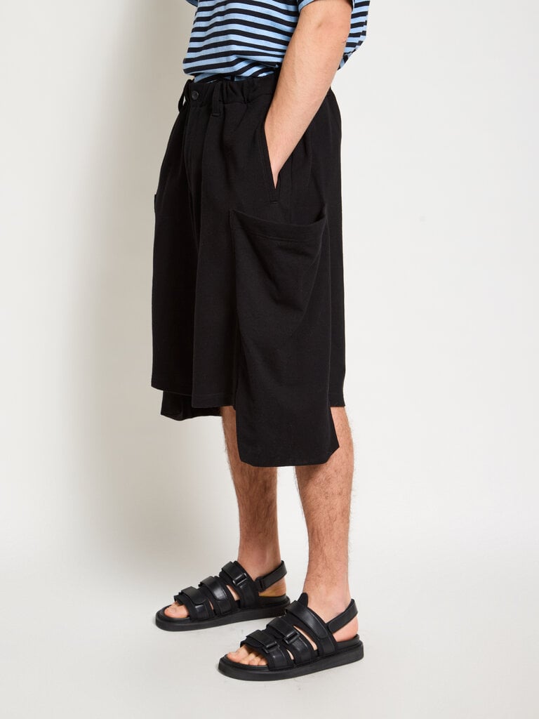 Yohji Yamamoto Pantalon Big Pockets Noir