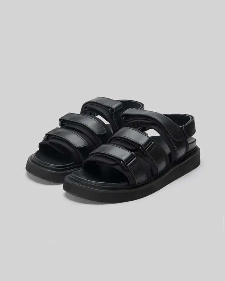 Yohji Yamamoto Yohji Yamamoto Sandales Footbed Noir