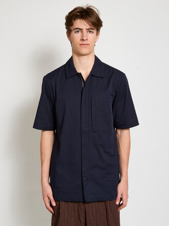 Dries Van Noten Navy Camado Shirt