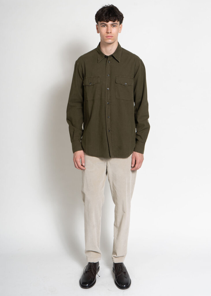 Barena Chemise Deca Vaj Vert Khaki