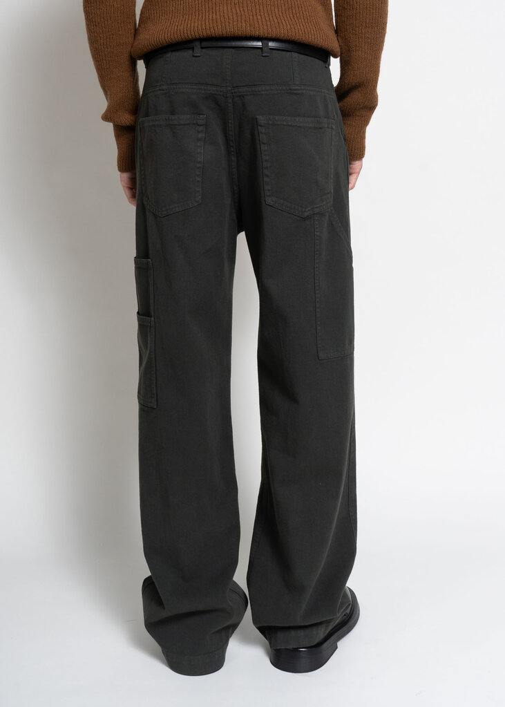 Dries Van Noten Pantalon Pickerby Gris Foncé