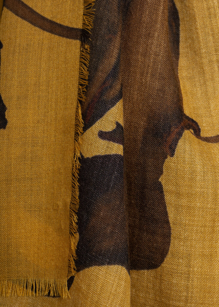 Dries Van Noten Foulard Floom Ocre