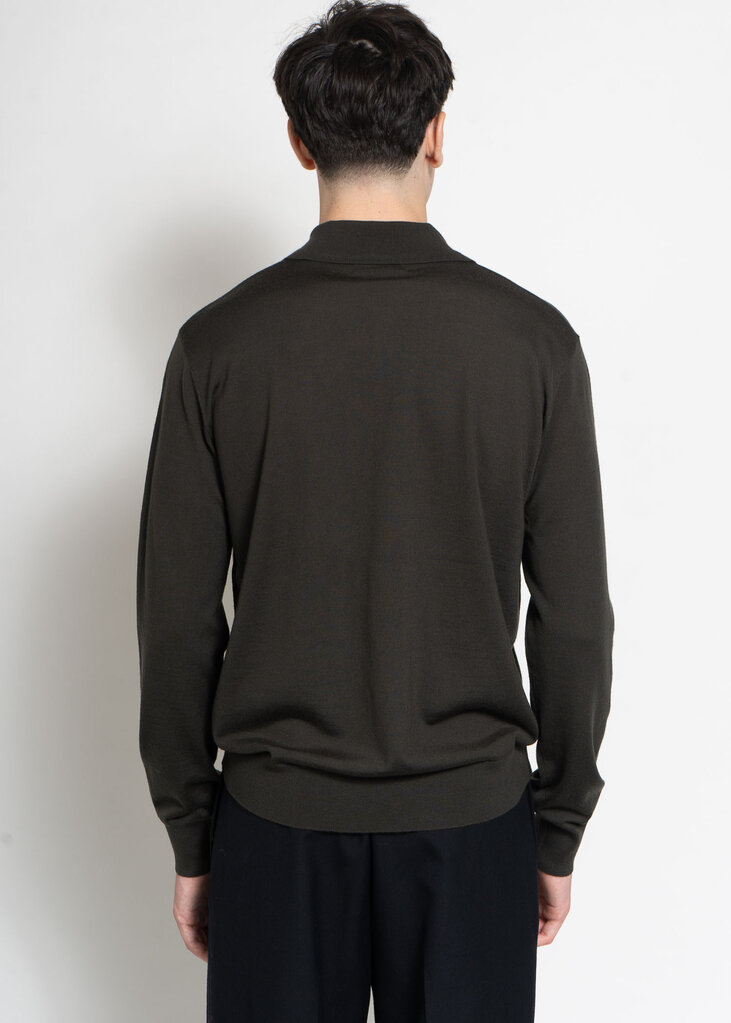 Dries Van Noten Polo Muano Kaki Foncé