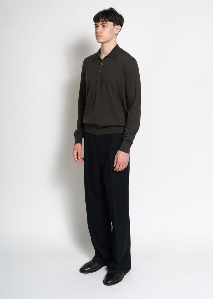 Dries Van Noten Polo Muano Kaki Foncé