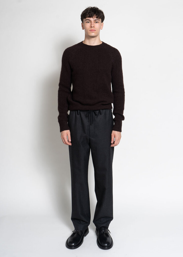 Dries Van Noten Chandail Melbourne Brun Fonçé