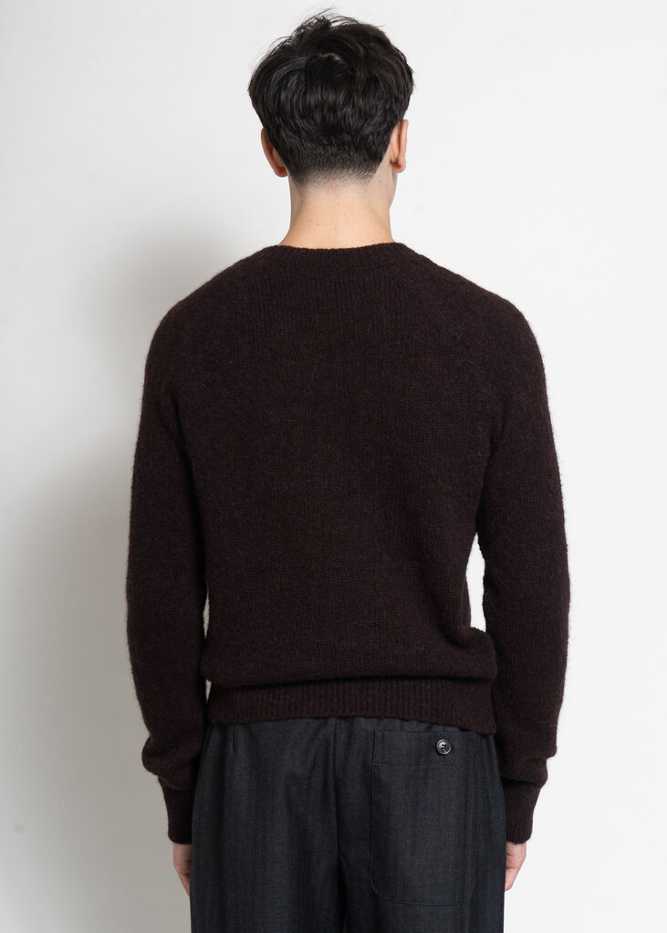 Dries Van Noten Chandail Melbourne Brun Fonçé