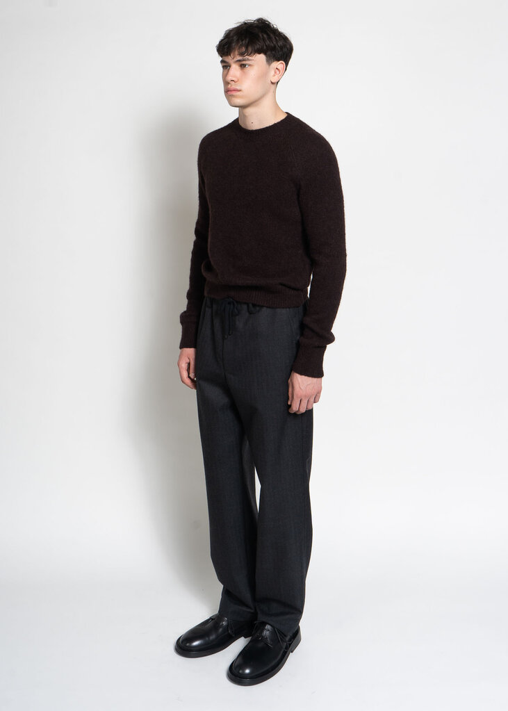 Dries Van Noten Chandail Melbourne Brun Fonçé