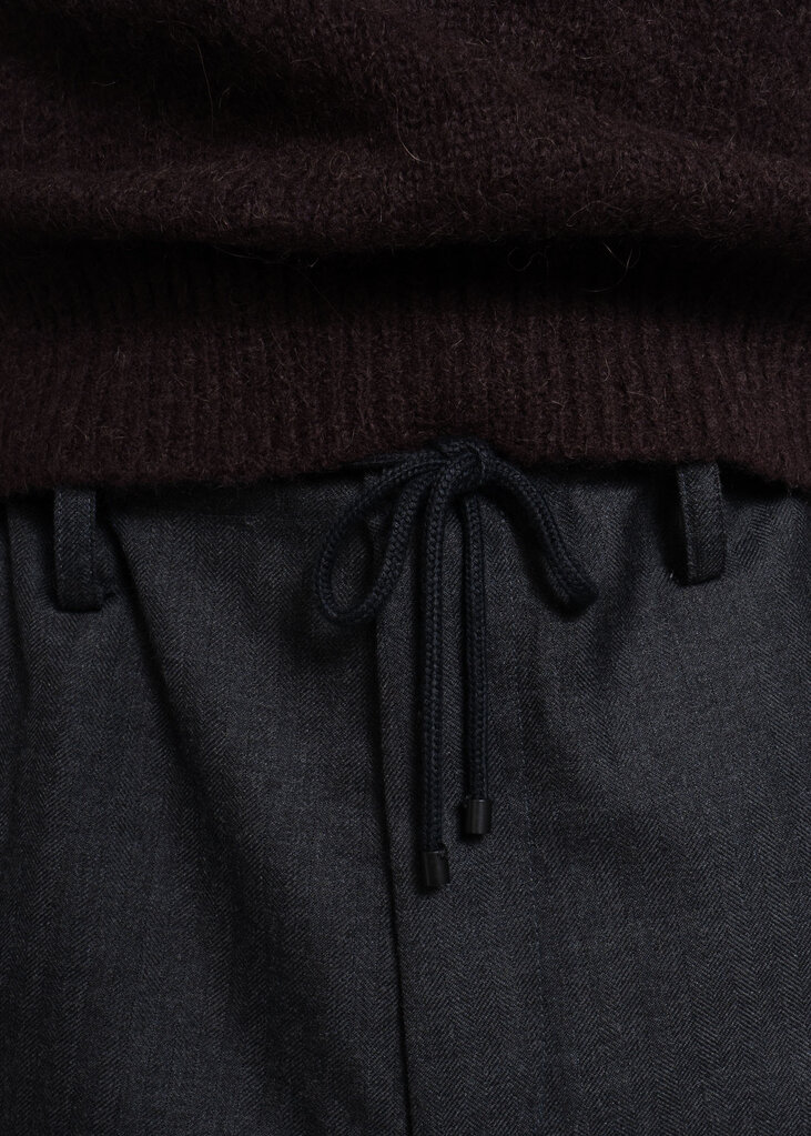 Dries Van Noten Pantalon Penny Gris Foncé