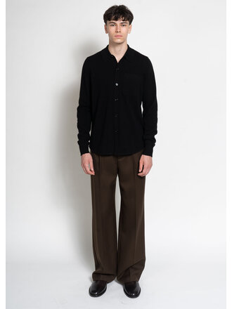 Dries Van Noten Chemise Polo Monaco Noir