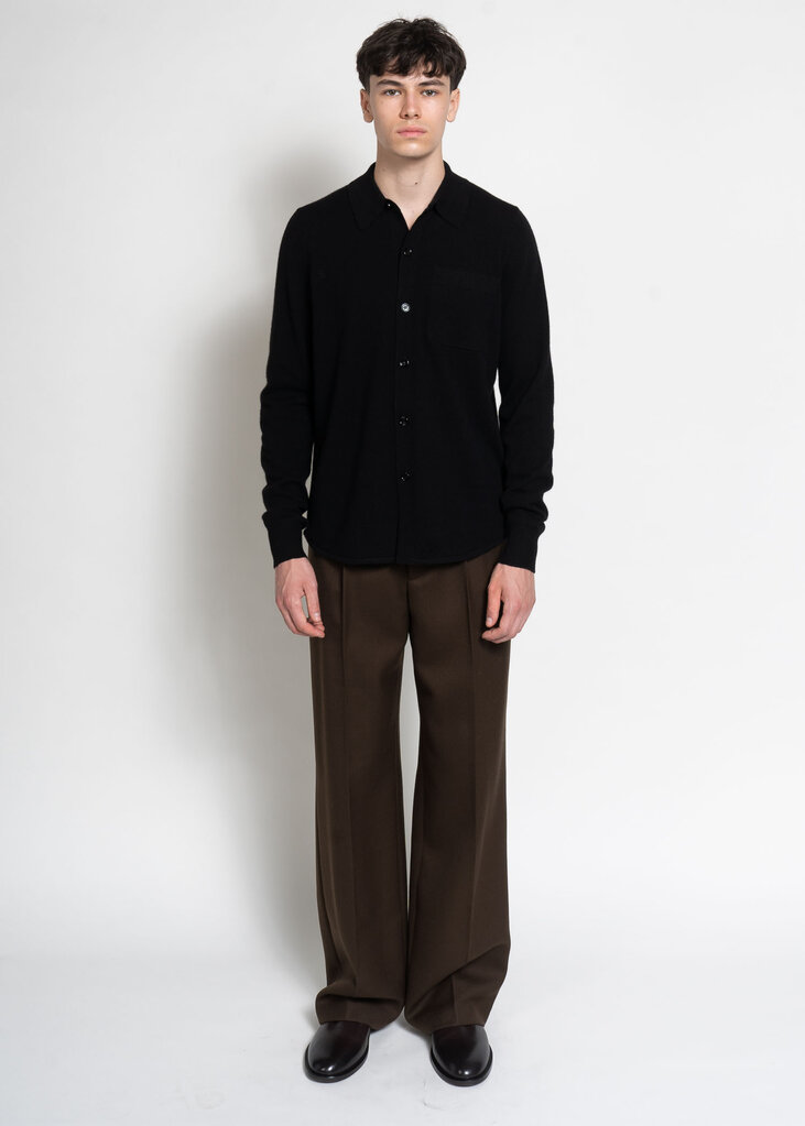 Dries Van Noten Chemise Polo Monaco Noir