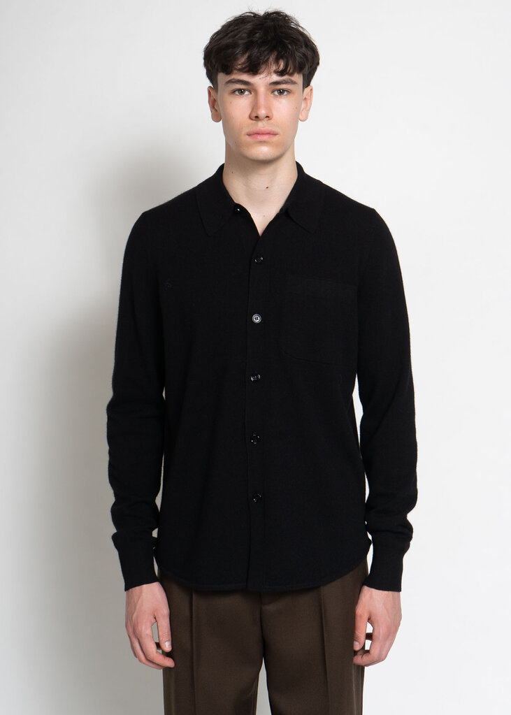 Dries Van Noten Chemise Polo Monaco Noir