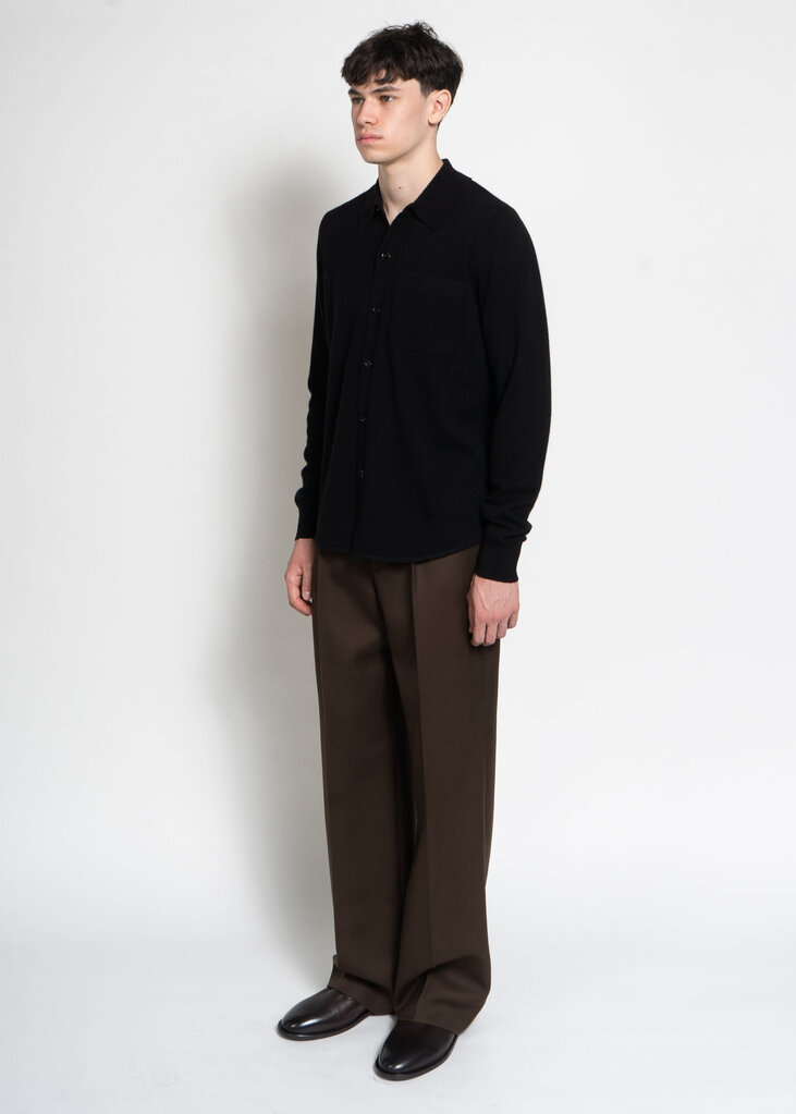 Dries Van Noten Chemise Polo Monaco Noir