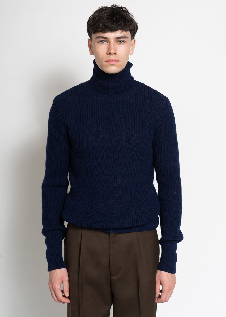 Dries Van Noten Navy Macro Sweater