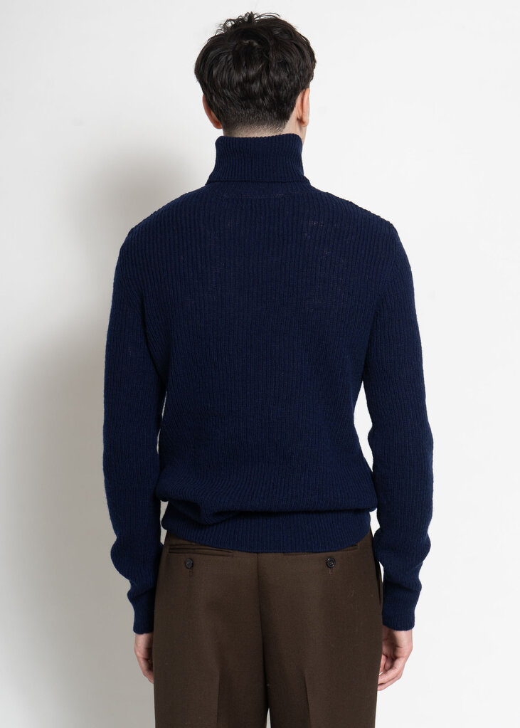 Dries Van Noten Navy Macro Sweater