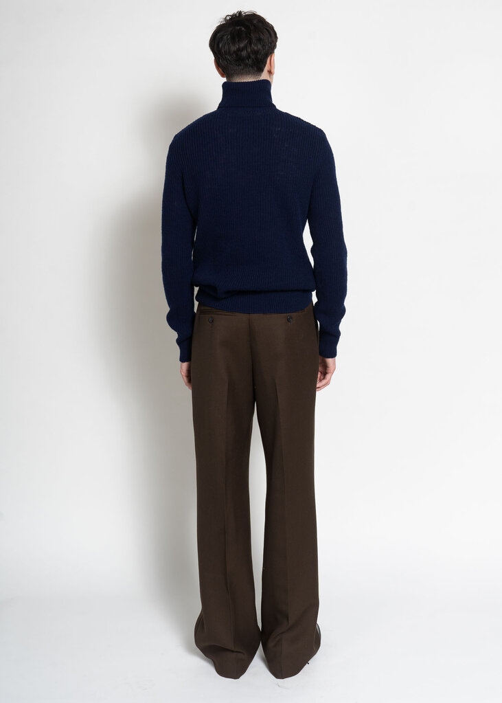 Dries Van Noten Navy Macro Sweater