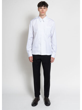 Dries Van Noten Navy Corran Shirt