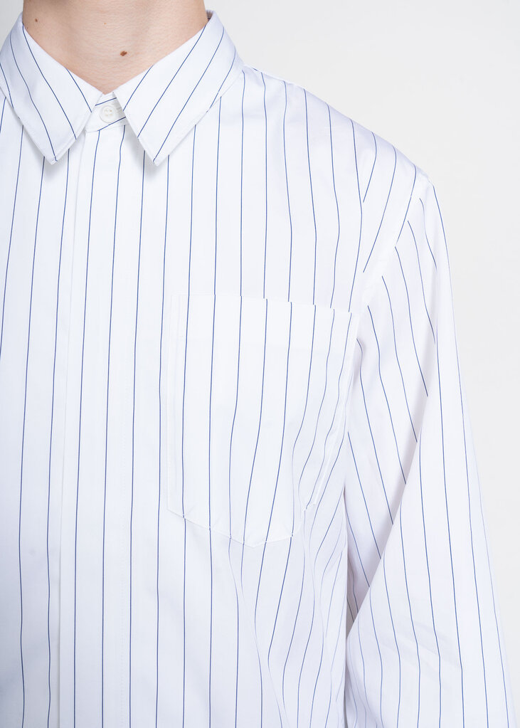Dries Van Noten Navy Corran Shirt